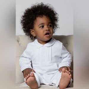 Carriage Boutique Christening Romper - 3 months